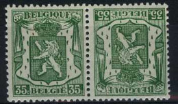 België KP19 ** - Klein Staatswapen - Kopstaande - Tête-bêche - Tête-bêche [KP] & Interpanneaux [KT]