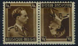 België KP20 * - Koning Leopold III - Kopstaande - Tête-bêche - Tête-bêche [KP] & Zwischensteg [KT]