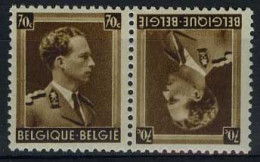 België KP20 ** - Koning Leopold III - Kopstaande - Tête-bêche - Tête-bêche [KP] & Zwischensteg [KT]