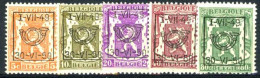 België PRE594/PRE598 ** - 1949 - Klein Staatswapen - Petit Sceau De L'état - Preo Reeks 37 - 5w. - Typo Precancels 1936-51 (Small Seal Of The State)
