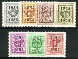 België PRE645/PRE651 ** - 1954 - Cijfer Op Heraldieke Leeuw - Chiffre Sur Lion Héraldique - Preo Reeks 47 - 7w. - Typos 1951-80 (Ziffer Auf Löwe)