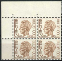 België S64P2 ** - Koning Boudewijn - Type Elström - 3,50 Bruin - WIT Papier - BLANC - Dienstzegels - Timbres De Service - Neufs