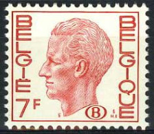 België S66P5 ** - Koning Boudewijn - Type Elström - 7F Rood - POLYVALENT - Dienstzegels - Timbres De Service - Ungebraucht