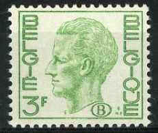 België S68a ** - Koning Boudewijn - Elström - 3F Groen - WIT Papier - BLANC - P2 - Dienstzegels - Timbres De Service - Neufs