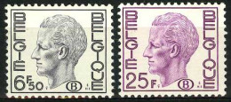 België S74/75 ** - Koning Boudewijn - Elström - Polyvalent - P5 - Dienstzegels - Timbres De Service - Postfris