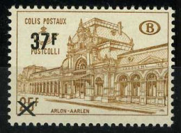 België TR404 ** - Stat.ion Aarlen Met Opdruk - Timbres Colis Postaux - Gare D'Arlon Surch. - WIT Papier - Papier BLANC - Autres & Non Classés