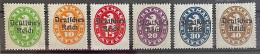 1920 - Deutsches Reich - Les 6 Premiers Timbres Sur 18 - Neuf**sans Charnière MI Du N°34 Au 39 - "blason Bayern" - Dienstzegels