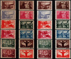 Romania 1945, Scott 292-303, MNH, Gray And White Paper, Armistice - Unused Stamps