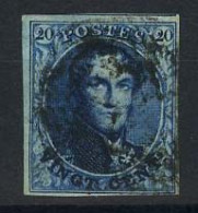België 4 - 20c Blauw - Koning Leopold I - Medaillon - 1849-1850 Medaillen (3/5)