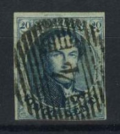 België 7b - 20c Groenblauw - Koning Leopold I - Medaillon - 4 - 1851-1857 Medaillons (6/8)