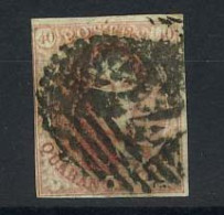 België 8 - 40c Karmijn - Koning Leopold I - 24 - 1851-1857 Medallones (6/8)