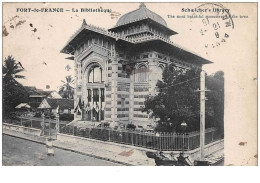 Dom . N°46134 .martinique . Fort De France . La Bibliotheque.en L Etat - Fort De France