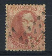 België 16A - 40c Karmijnrosze - Koning Leopold I - Getande Medaillon - 1863-1864 Medaillons (13/16)