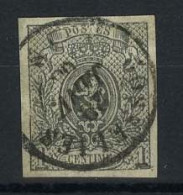 België 22 - 1c Grijs - Kleine Leeuw - Petit Lion - Niet Getand - Non Dentelé - 1866-1867 Kleine Leeuw