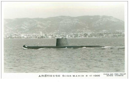 Bateau. N°36052 . Aréthuse. Sous-marin . 1966 . Guerre - Submarinos