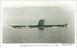 Bateau. N°36053 . Aréthuse. Sous-marin . 1966 . Guerre - Unterseeboote