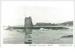 Bateau. N°36056 . Aréthuse. Sous-marin . 1974 . Guerre - Submarinos