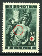 België 647-V1 ** - Van Dyck - Dedalus En Icarus - Borsthaartje - Poil Sur La Poitrine - 1931-1960