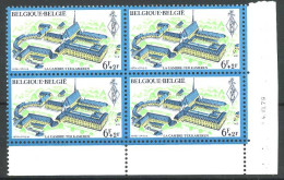 België 1940 - Culturele - Abdij - Blok Van 4 - 4 VII 79 - Dated Corners