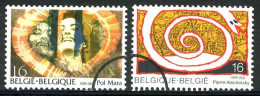 België 2602/03 SPEC - Kunst - Art - Pierre Alechinsky - Pol Mara - PERSSTEMPEL - Specimen - PRESSE - Autres & Non Classés