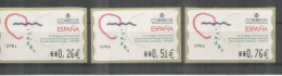 ATM PRIMER CONGRESO DE RIESGOS LABORALES 0,26 - 0,51 - 0,76 - Unused Stamps