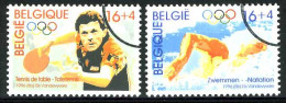 België 2646/47 SPEC - Sport - Moderne Olympische Spelen - Tafeltennis - Zwemmen - PERSSTEMPEL - Specimen - PRESSE - Other & Unclassified