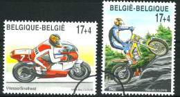 België 2819/20 SPEC - Sport - Motorsport - Motos - PERSSTEMPEL - Specimen - Perszegels - PRESSE - Other & Unclassified