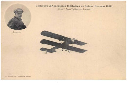 Aviation . N°46316 . Concours D Aeroplanes De Reims Biplan Astra Pilote Par Labouret.  Avion . Aviateur . - Reuniones