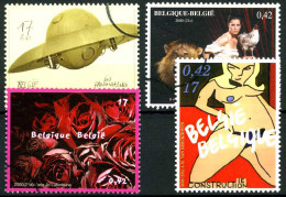 België 2938/41 SPEC - Kunst - Art - Panamarenko - Charlier - PERSSTEMPEL - Specimen - Perszegels - PRESSE - Other & Unclassified