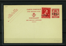 België  Postkaart Met Betaald Antwoord - Nieuw - Carte Postale Avec Réponse Payée - Zegel 724c - Leopold Met -10% - 364 - 1946 -10%