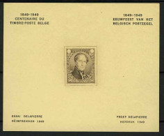 België E55 - Herdruk V. De Oermatrijs V. Het Essay V. Delpierre - 1949 - 100j  1e Belgische Postzegel - Essai Delapierre - Erinnofilia [E]