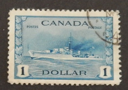 CANADA YT 218 OBLITÉRÉ "DESTROYER IROQUOIS" ANNÉES 1943/1948 - Used Stamps