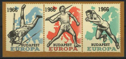 België E98 - Europese Atletiekkampioenschappen Te Budapest 1966 - Foutdruk - Erreur De Pression - Erinnophilie - Reklamemarken [E]