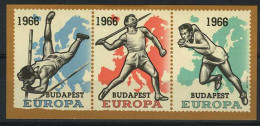 België E98 - Europese Atletiekkampioenschappen Te Budapest 1966 - Foutdruk - Erreur De Pression - Other & Unclassified