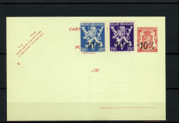 België PK - Postkaart Met Aanvullende Waarden -  "-10%" Met Bijfrankering 724qq - 724tt - Nieuw - 1946 -10%