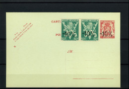 België PK - Postkaart Met Aanvullende Waarden -  "-10%" Met Bijfrankering 724ss 2x  - Nieuw - 1946 -10 %