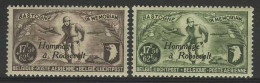 België PR81/82 * - Luchtpostzegels PA12/13 Met Opdruk "Hommage à Roosevelt" - Privées & Locales [PR & LO]