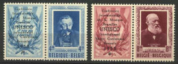 België PR119/20 * - Emile Verhaeren - Hendrik Conscience - Met Opdruk UNESCO - Avec Surcharge UNESCO - Privat- Und Lokalpost [PR & LO]