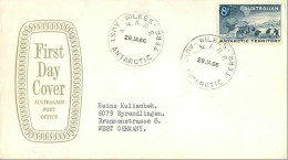 TIMBRE.n°2861.PHILATELIE POLAIRE.EXPEDITION POLAIRE.1966.AUST ANTARCTIC.GERMANY.FIRST DAY COVER - Andere & Zonder Classificatie