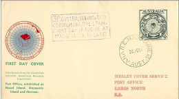 TIMBRE.n°2863.PHILATELIE POLAIRE.EXPEDITION POLAIRE.1954.AUSTRALIE6LARGS NORTH.FIRST DAY COVER - Sonstige & Ohne Zuordnung