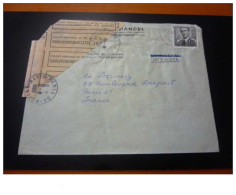 TIMBRE.n°29581.BELGIQUE.LETTRE ACCIDENTEE REPAREE PAR LA POSTE.1969.POUR PARIS - Ramppost