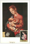 TIMBRES.CARTE MAX.n°9338.ESPAGNE.1970.MORALES.LA VIERGE.... - Cartoline Maximum