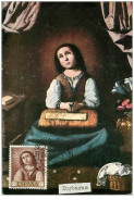 TIMBRES.CARTE MAX.n°9349.ESPAGNE.1962.ZURBARAN.LA VIERGE ENFANT - Cartes Maximum