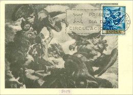 TIMBRES.CARTE MAX.n°9377.ESPAGNE.JOSE  SERT.1966 - Cartoline Maximum