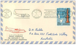 TIMBRES.n°2867.EXPEDITION POLAIRE.ANTARTIDA ARGENTINE-AUSTRALIE.1970.TIMBRES + CACHETS - Andere & Zonder Classificatie