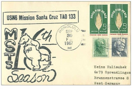 TIMBRES.n°2918.EXPEDITION POLAIRE.16 TH MSTS SEASON.HONOLULU-GERMANY.1967 - Altri & Non Classificati