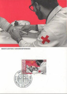 Liechtenstein - 855 Mensch Und Arbeit - Gesundheitswesen - Rotes Kreuz - Cartoline Maximum