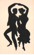 Silhouettes - N°82144 - Couple De Danseurs - Scherenschnitt - Silhouette