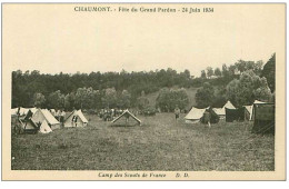 SCOUTISME.n°2774.CAMP DES SCOUTS DE FRANCE.CHAUMONT.FETE DU GRAND PARDON.1934 - Scoutismo