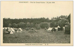 SCOUTISME.n°2774.CAMP DES SCOUTS DE FRANCE.CHAUMONT.FETE DU GRAND PARDON.1934 - Scoutisme